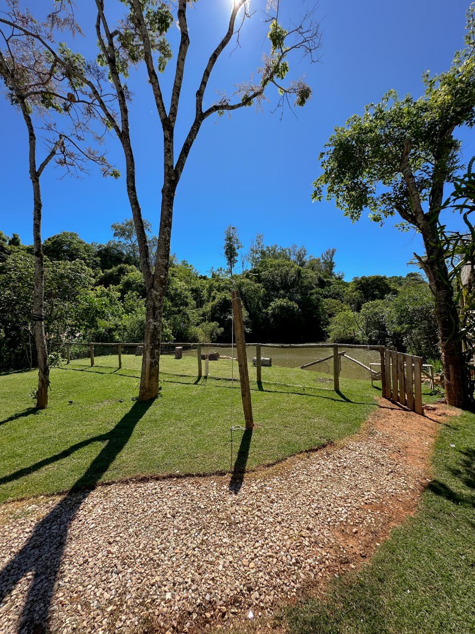 Área verde da pousada